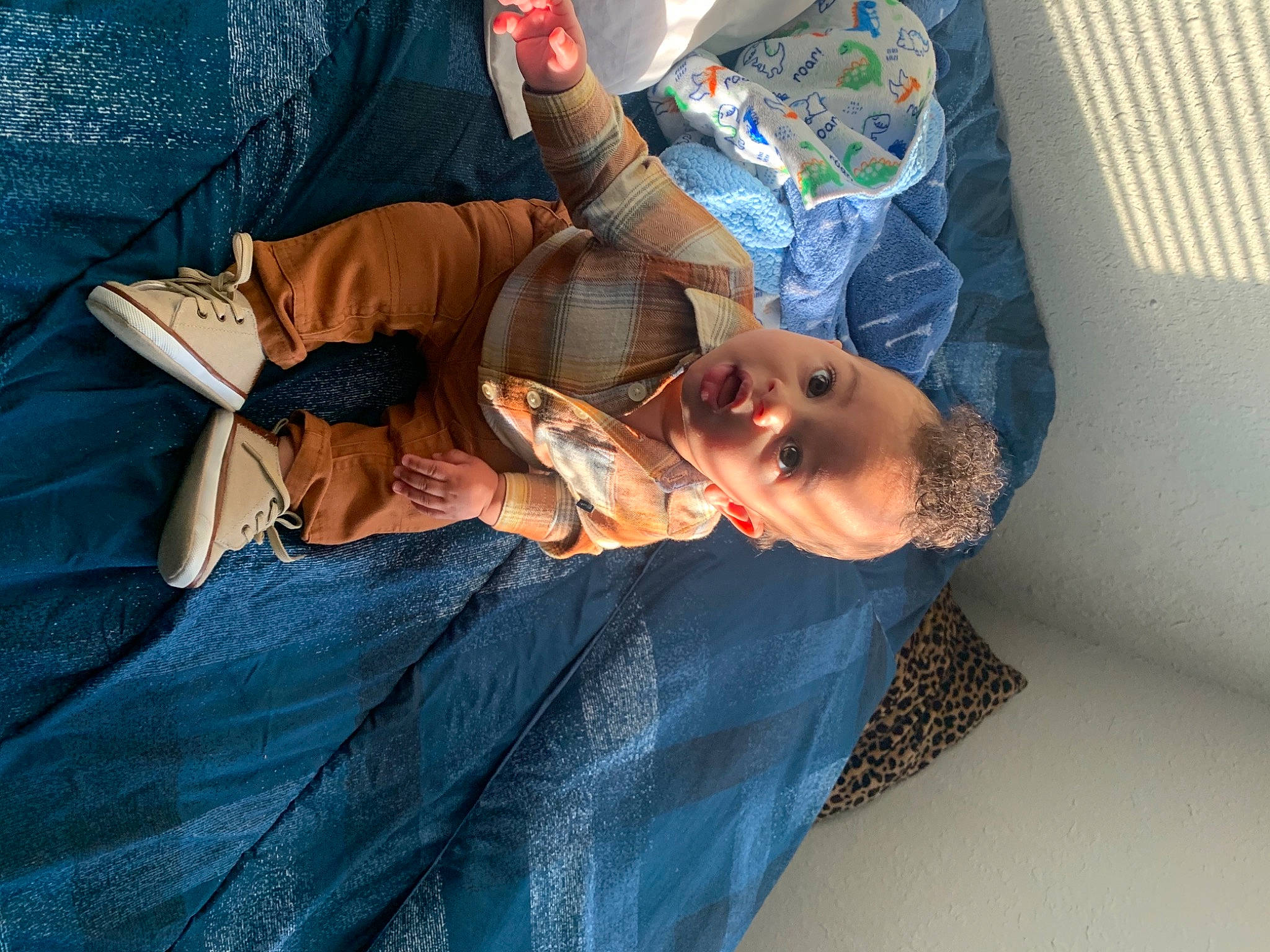 Jakobe joined the competition — help win amazing prizes! baby, blue, child, comfort, elbow, electric_blue, fun, human_leg, lap, leisure, linens, nap, person, room, sitting, sleep, surprise, toddler