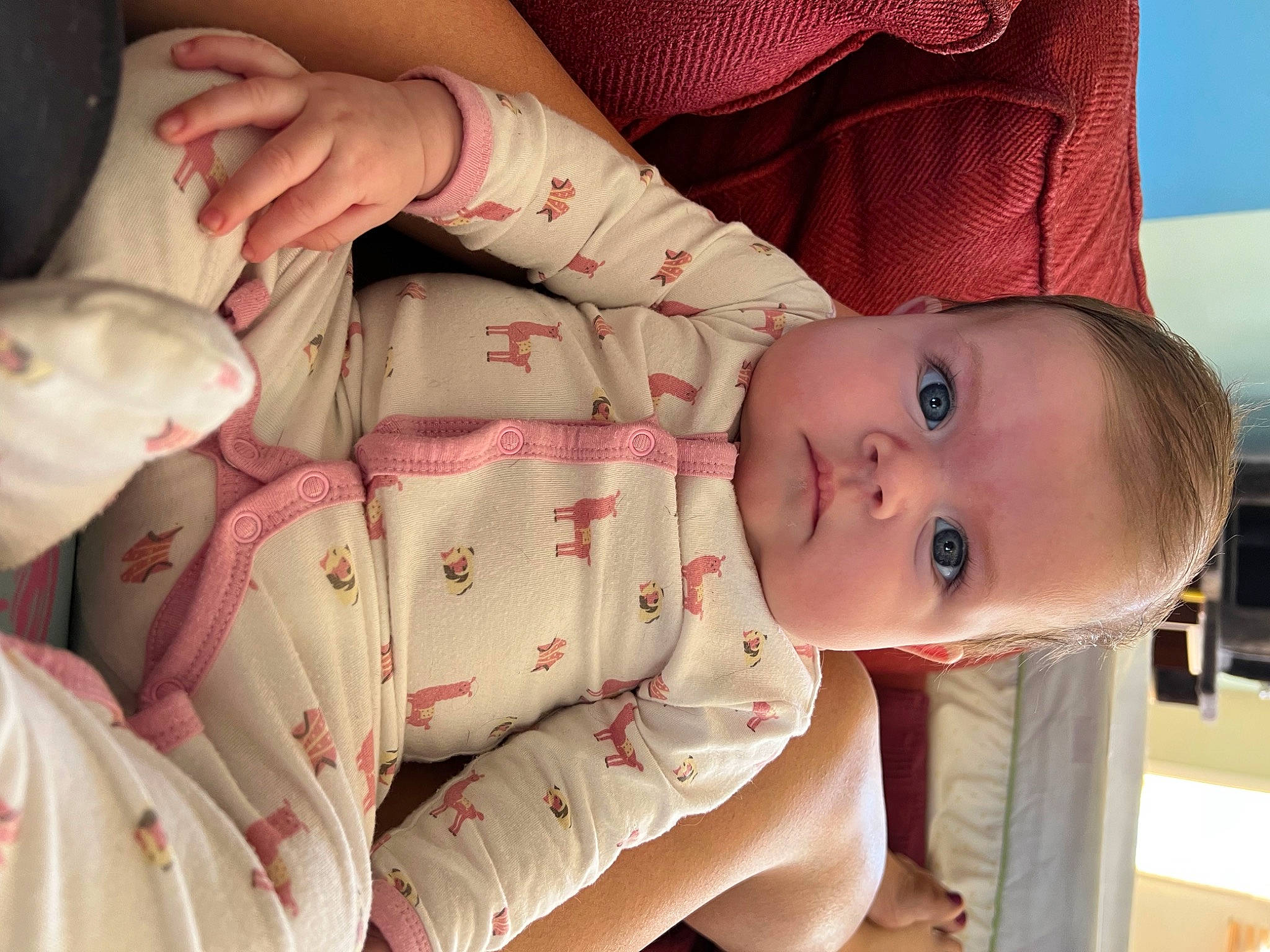 Rosilyn joined the competition — help win amazing prizes! baby, baby_products, baby_toddler_clothing, cheek, chest, child, comfort, eye, eyelash, finger, hand, lip, mouth, nail, nose, pattern, person, skin, sleeve, textile