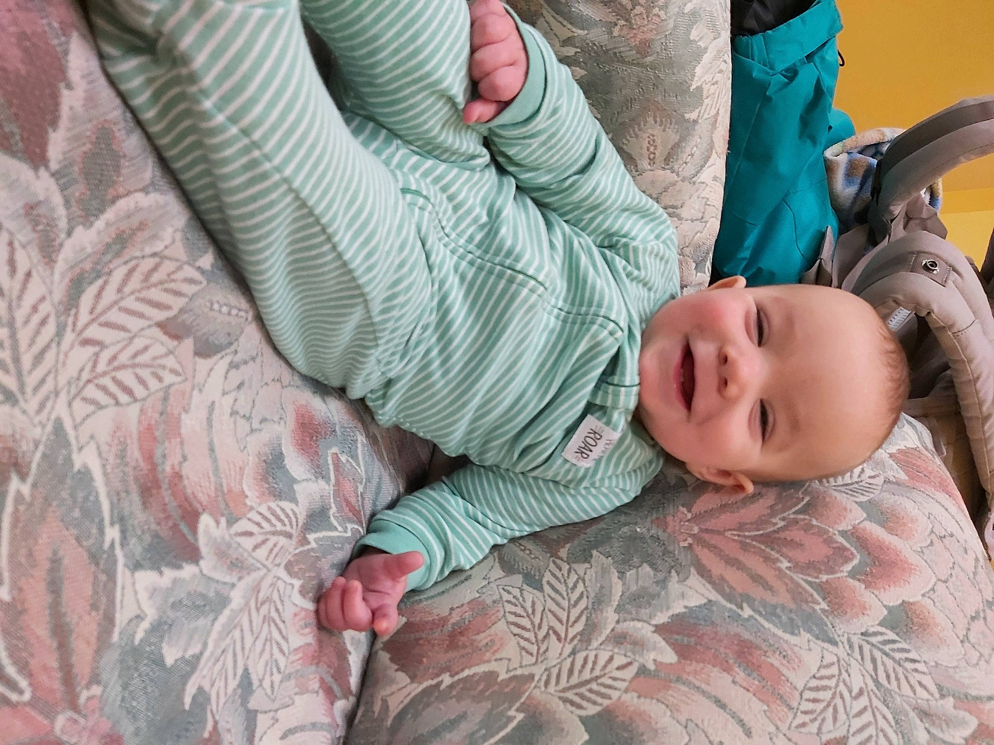 Quinton joined the competition — help win amazing prizes! baby, baby_products, baby_toddler_clothing, bedding, comfort, couch, finger, grass, hand, happy, human_body, joy, linens, nap, pattern, person, room, sitting, skin, sleep