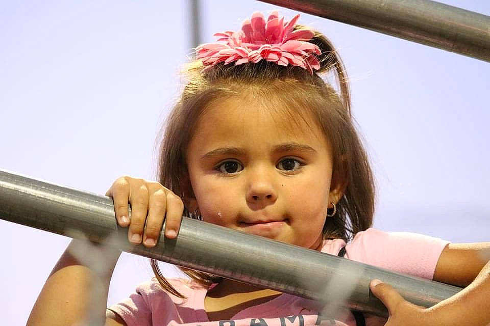 Mckenzi joined the competition — help win amazing prizes! child, eye, eyelash, face, fashion_accessory, flower, fun, hair_accessory, happy, headpiece, jewellery, leisure, people, person, plant, recreation, skin, sky, t_shirt, toddler