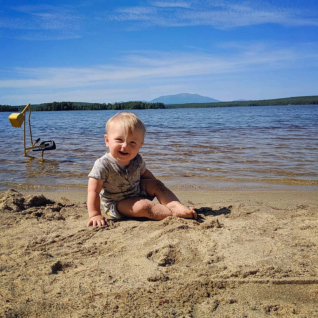 Eben joined the competition — help win amazing prizes! bay, beach, child, coast, coastal_and_oceanic_landforms, fun, horizon, joy, mud, ocean, person, play, sand, sea, shore, sitting, sky, soil, summer, toddler