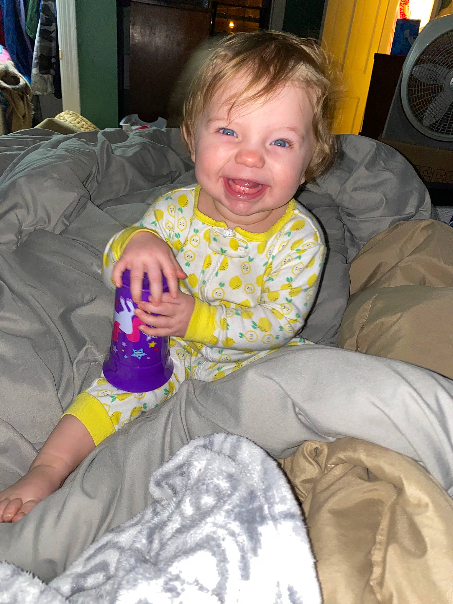 Marlee-jo is registered to the contest to win money with this photo: child, joy, person, sitting, smile, toddler