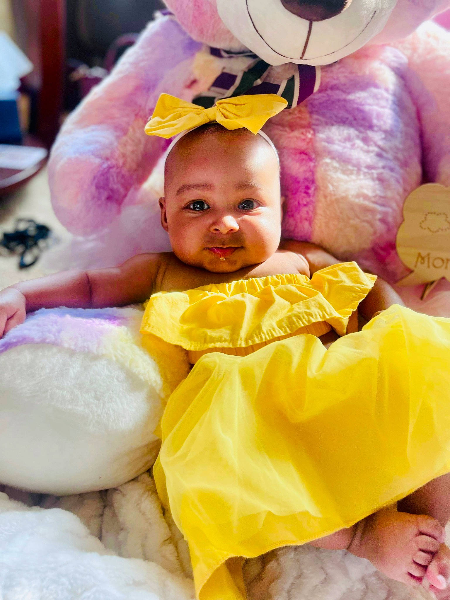 Dior joined the competition — help win amazing prizes! baby, baby_products, baby_toddler_clothing, child, comfort, event, fun, happy, orange, party, party_supply, peach, person, pink, play, purple, room, smile, toddler, yellow