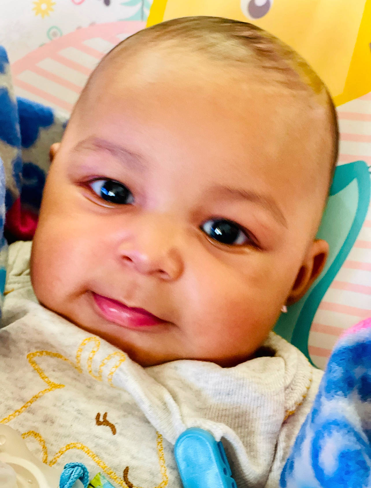 Dior joined the competition — help win amazing prizes! baby, baby_toddler_clothing, blue, cheek, chin, eye, eyebrow, eyelash, hairstyle, happy, head, iris, lip, mouth, nose, person, photograph, product, skin, toddler