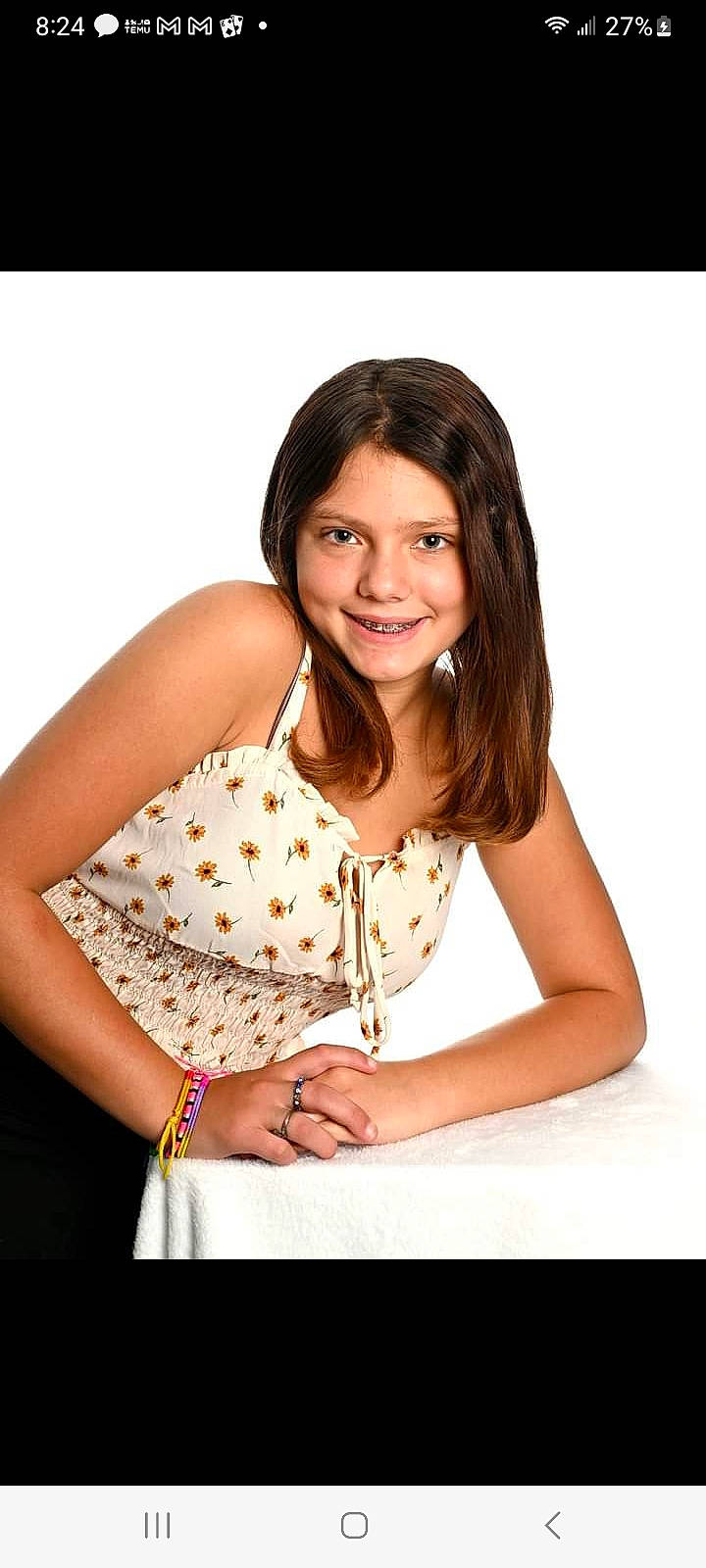 Alexandra is registered to the contest to win money with this photo: day_dress, dress, elbow, eyelash, facial_expression, fashion_design, fashion_model, finger, flash_photography, gesture, happy, human_leg, joint, joy, long_hair, neck, person, shoulder, sleeve, smile