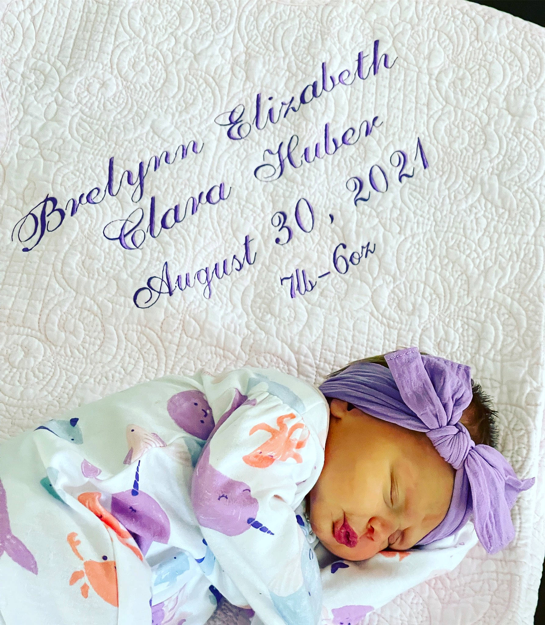 Brelynn joined the competition — help win amazing prizes! art, baby, baby_sleeping, baby_toddler_clothing, child, design, font, greeting_card, handwriting, happy, headwear, paper_product, pattern, person, photograph, product, purple, rectangle, scrapbooking, toddler
