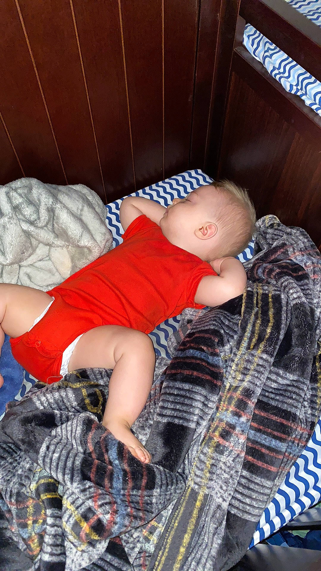 Francis joined the competition — help win amazing prizes! baby, baby_toddler_clothing, bed, child, comfort, foot, human_body, human_leg, knee, lap, leg, linens, pattern, person, plaid, shorts, sock, tartan, textile, thigh