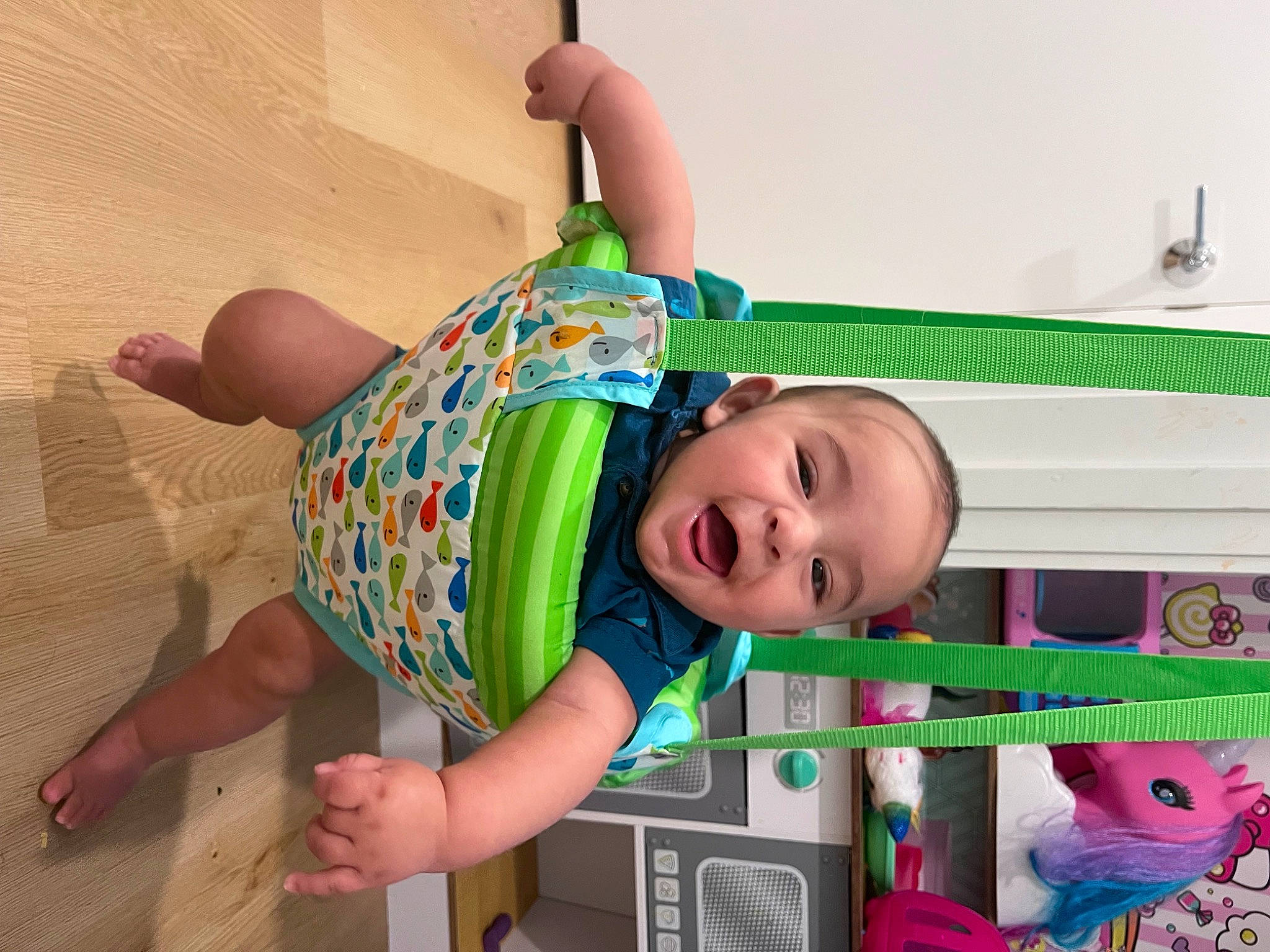 Adan is registered to the contest to win money with this photo: baby, baby_products, baby_safety, baby_toddler_clothing, baby_toys, child, cradle, fun, happy, infant_bed, nursery, pattern, person, pink, play, room, smile, toddler, toy, vacation