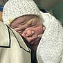 Isabella is registered to the contest to win money with this photo: baby, closeup, cuddle, face, human, indoors, infant, knitted, newborn, newborn_baby, peaceful, person, portrait, resting, skin, sleeping, soft_texture, towel, white_hat, wrapped