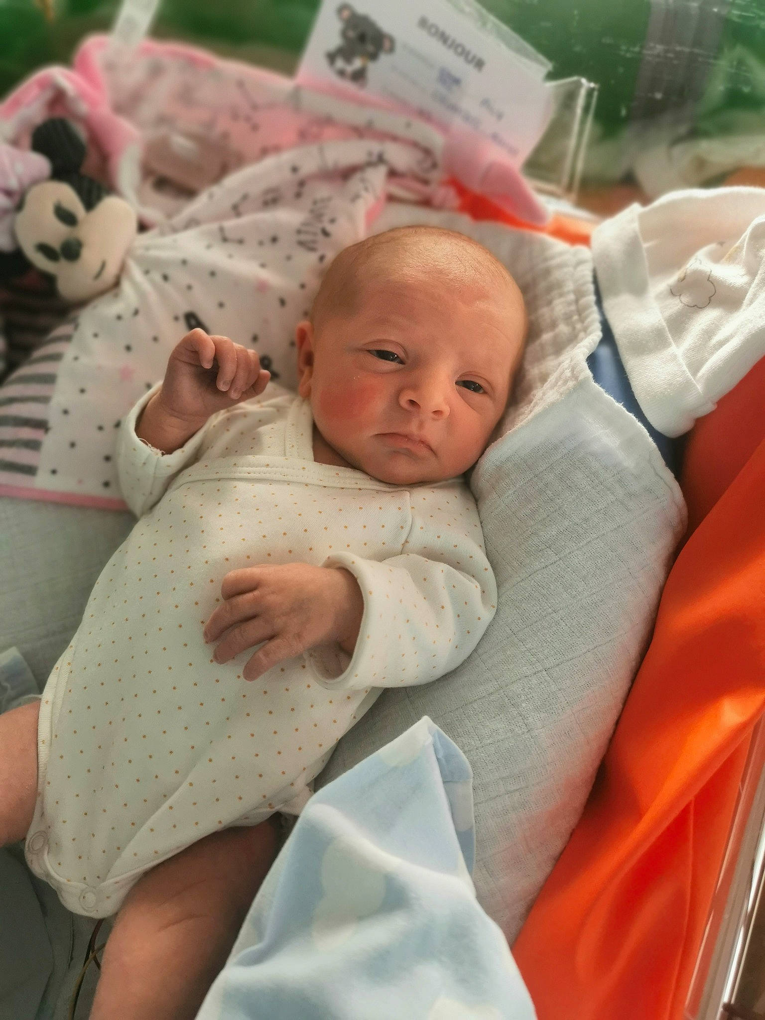 Aily a rejoint le concours — aidez-le/la à gagner de superbes lots ! baby, baby_products, baby_safety, baby_sleeping, baby_toddler_clothing, bedding, bedtime, cheek, child, comfort, happy, lap, linens, nap, person, room, sitting, skin, sleep, toddler