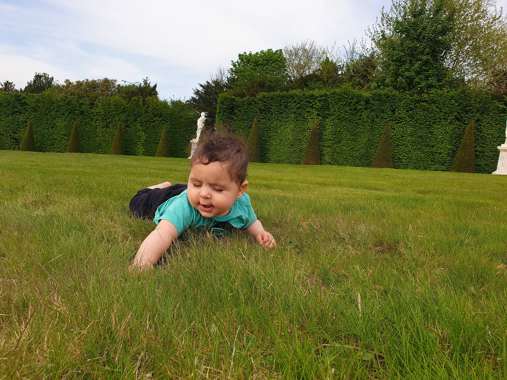 Ewan participe au concours pour gagner de l'argent avec cette photo : child, fun, grass, grass_family, grassland, green, happy, lawn, leaf, meadow, natural_environment, pasture, people_in_nature, person, plain, plant, play, prairie, summer, toddler