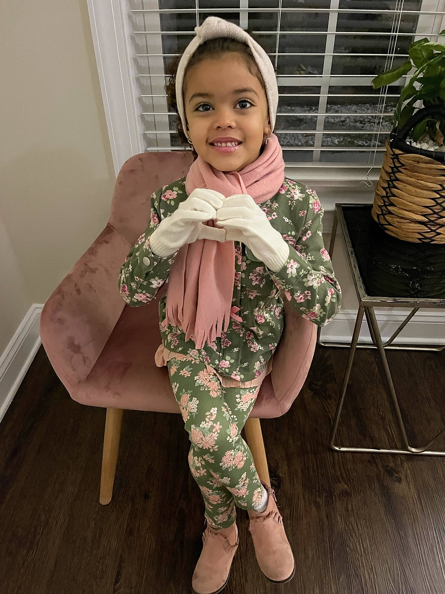 Bianca joined the competition — help win amazing prizes! fashion_accessory, fashion_design, flooring, flowerpot, hair, happy, houseplant, human_leg, joint, joy, knee, leg, pattern, person, plant, shoe, sleeve, smile, standing, thigh