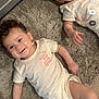Anahi And Areli joined the competition — help win amazing prizes! baby, infant, child, curly_hair, smile, lying_down, carpet, onesie, indoor, cute, two_children, happy, portrait, skin, young_child, toddler, face, head, person, cozy