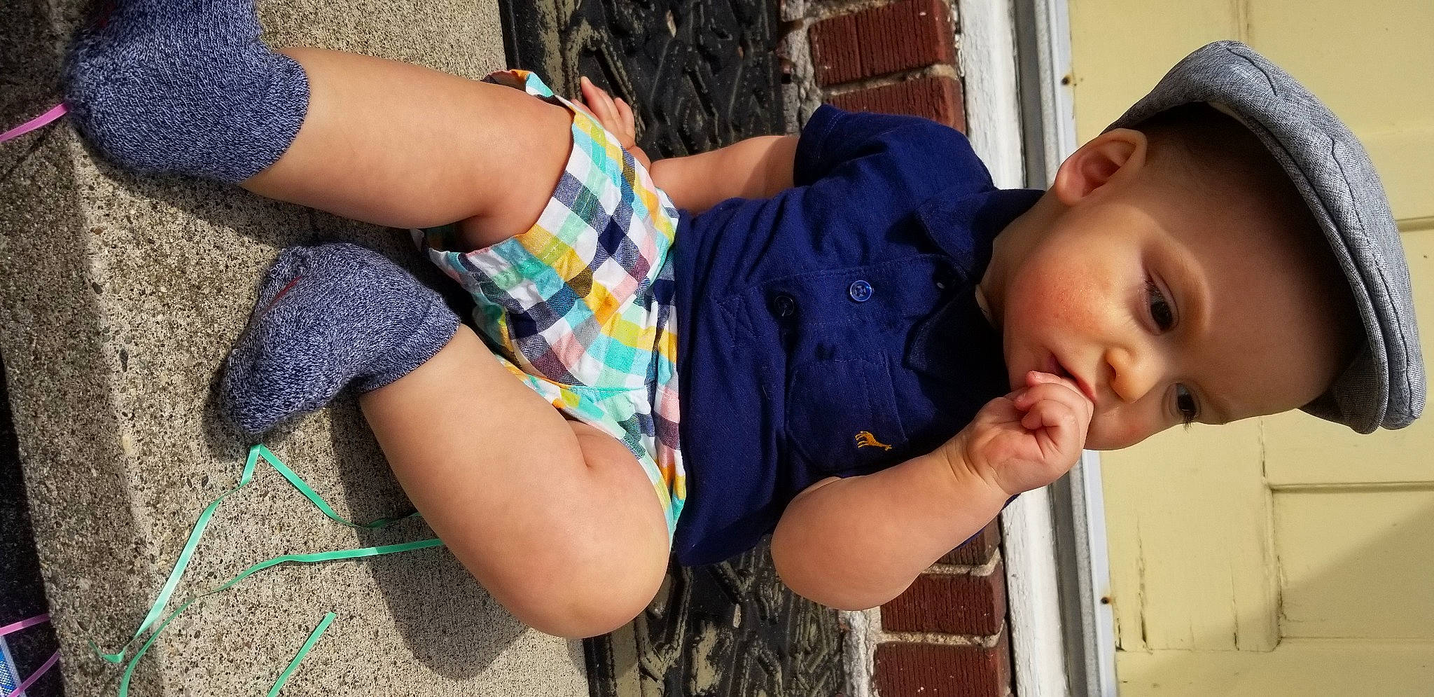 Dennis joined the competition — help win amazing prizes! arm, child, elbow, gesture, hand, headwear, leg, person, toddler