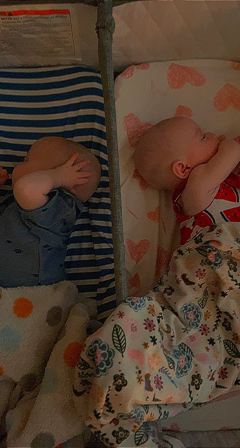 Micheal is registered to the contest to win money with this photo: baby, baby_sleeping, baby_toddler_clothing, bed, bed_sheet, bedding, child, comfort, design, hat, linens, mammal, pattern, person, pink, product, room, sleeve, t_shirt, textile