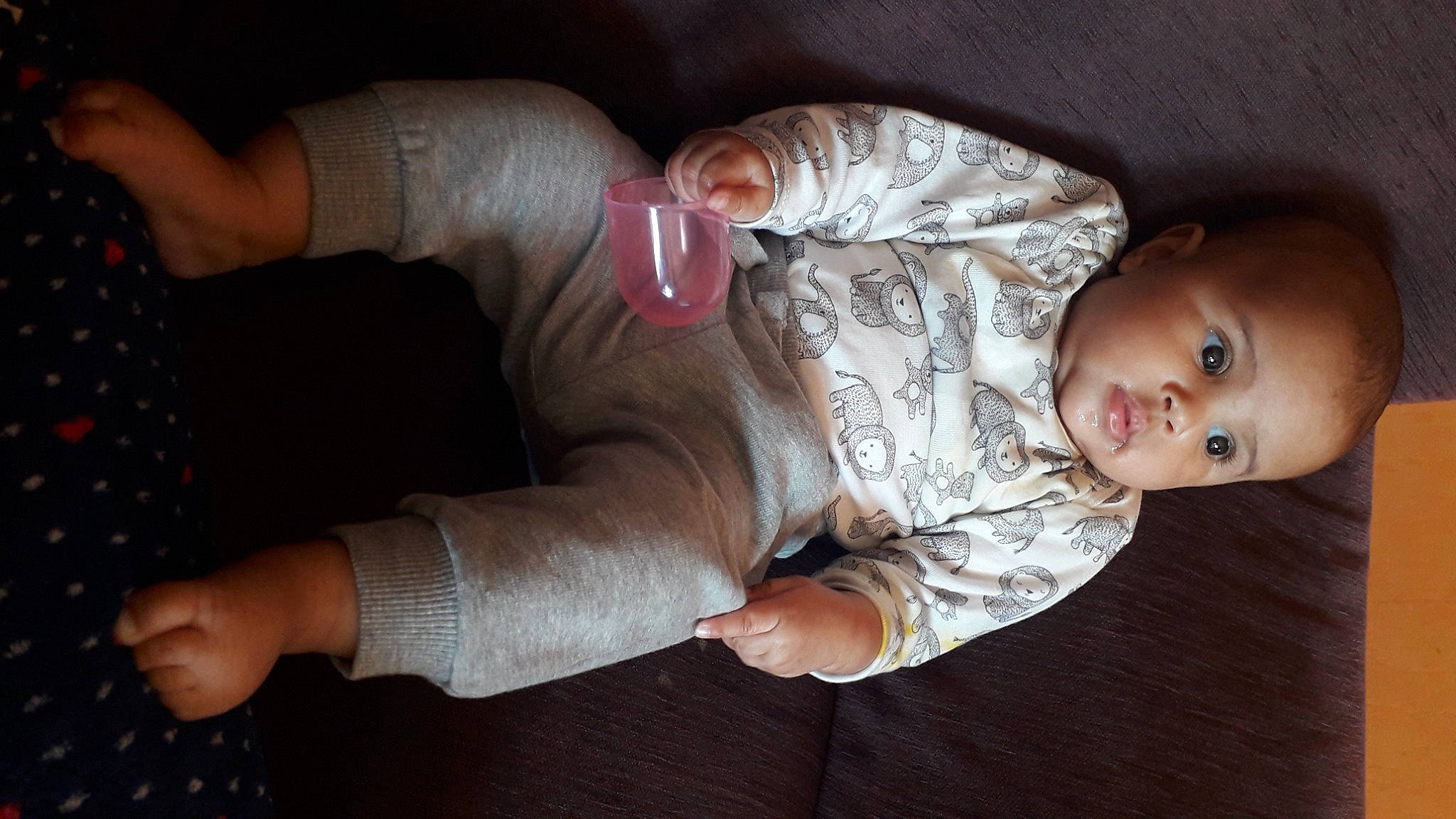 Christine participe au concours pour gagner de l'argent avec cette photo : baby, baby_toddler_clothing, cheek, child, comfort, elbow, finger, glasses, human_leg, joint, knee, leg, mouth, nail, person, skin, sleeve, thigh, toddler, tree