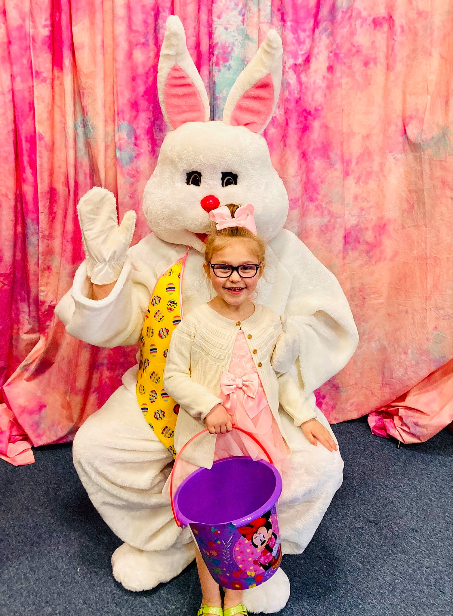 Carly joined the competition — help win amazing prizes! domestic_rabbit, ear, easter, easter_bunny, event, fun, fur, happy, hat, holiday, joy, magenta, party_supply, peach, person, pink, plush, purple, rabbit, rabbits_and_hares