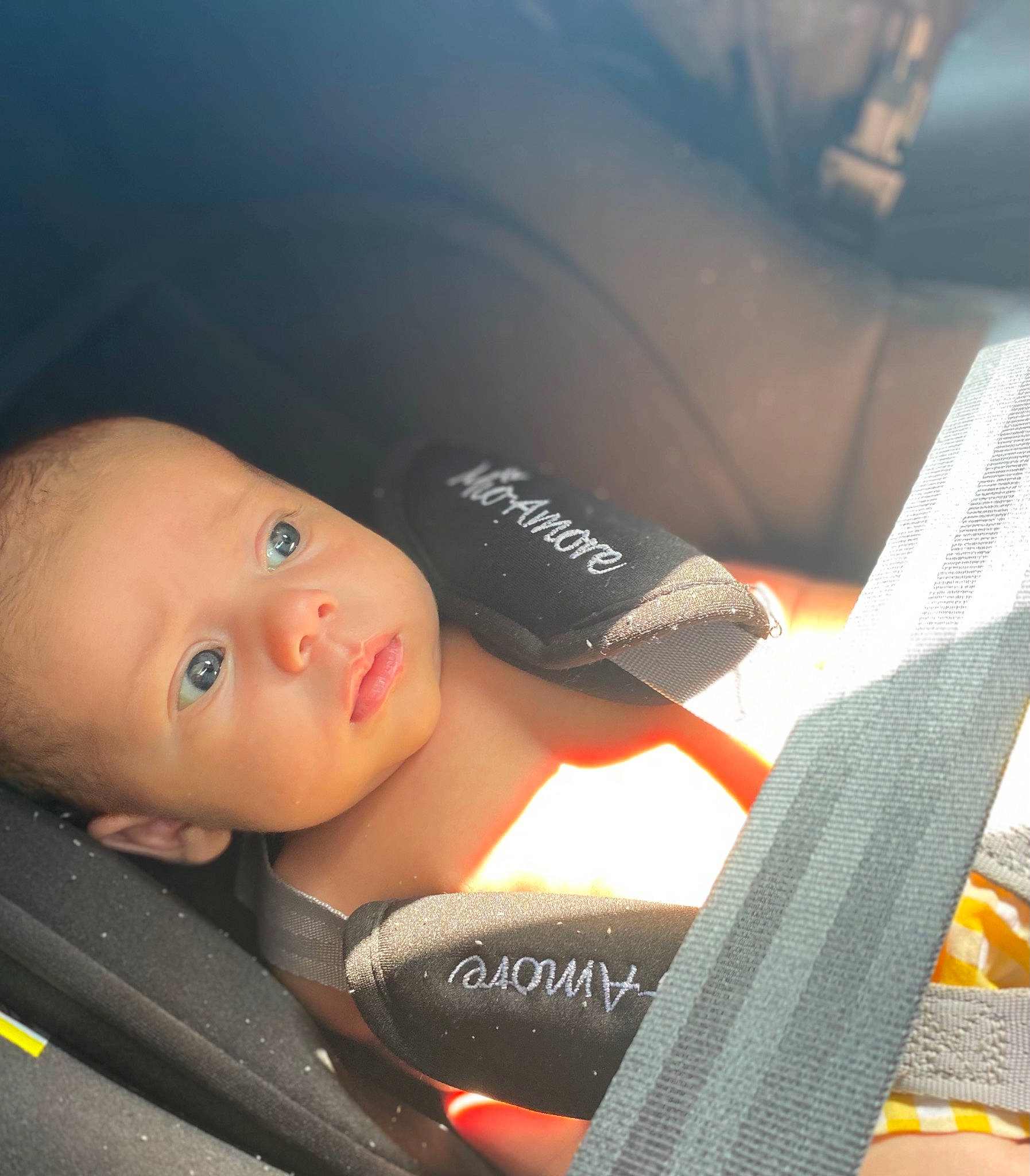 Giuliana participe au concours pour gagner de l'argent avec cette photo : arm, auto_part, automotive_design, automotive_exterior, automotive_lighting, automotive_tire, automotive_wheel_system, bumper, car_seat, cloud, comfort, elbow, finger, flash_photography, human_body, leg, nail, person, personal_luxury_car, thumb