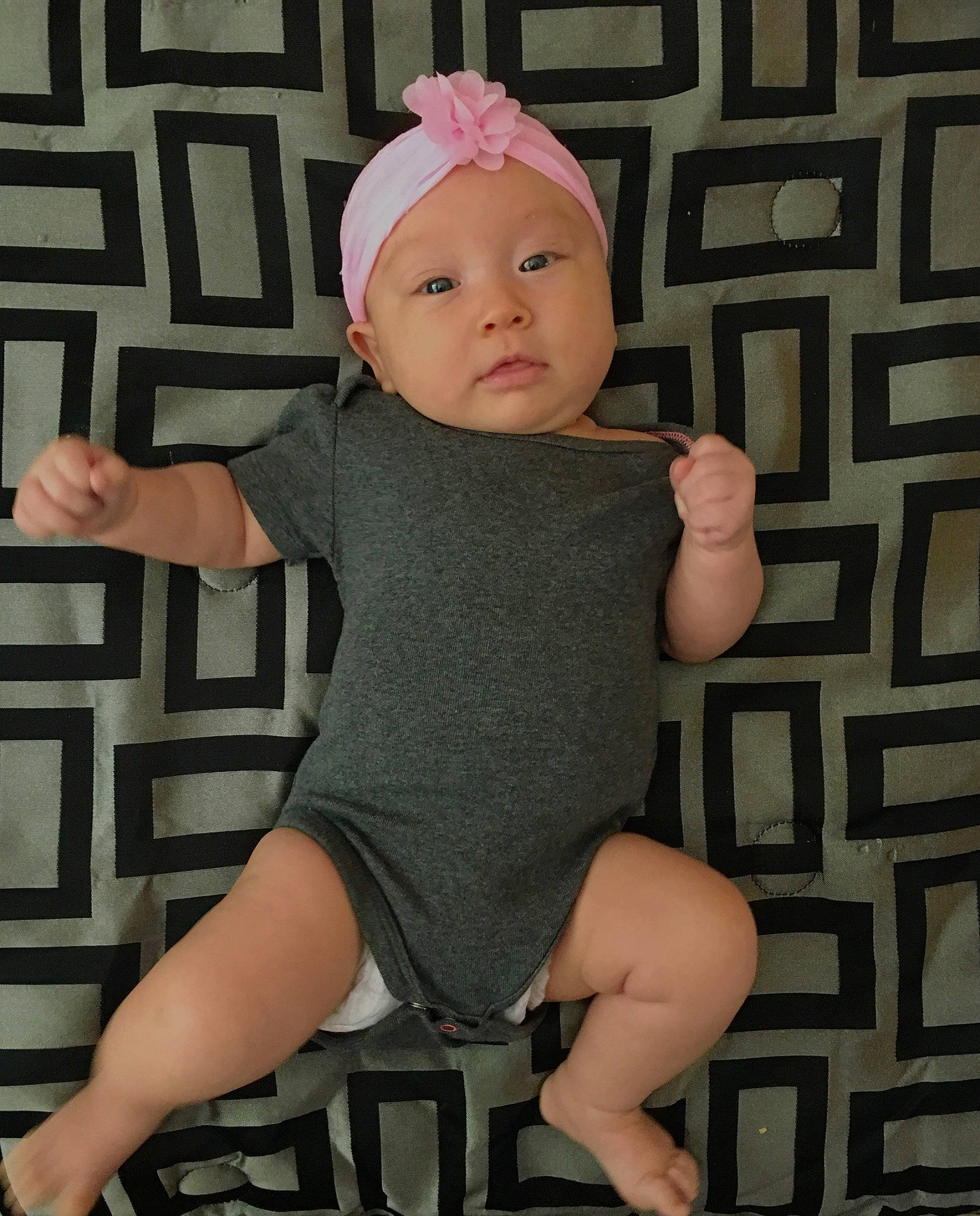 Maliya joined the competition — help win amazing prizes! arm, baby, baby_toddler_clothing, child, joint, leg, person, pink, sitting, thigh, toddler