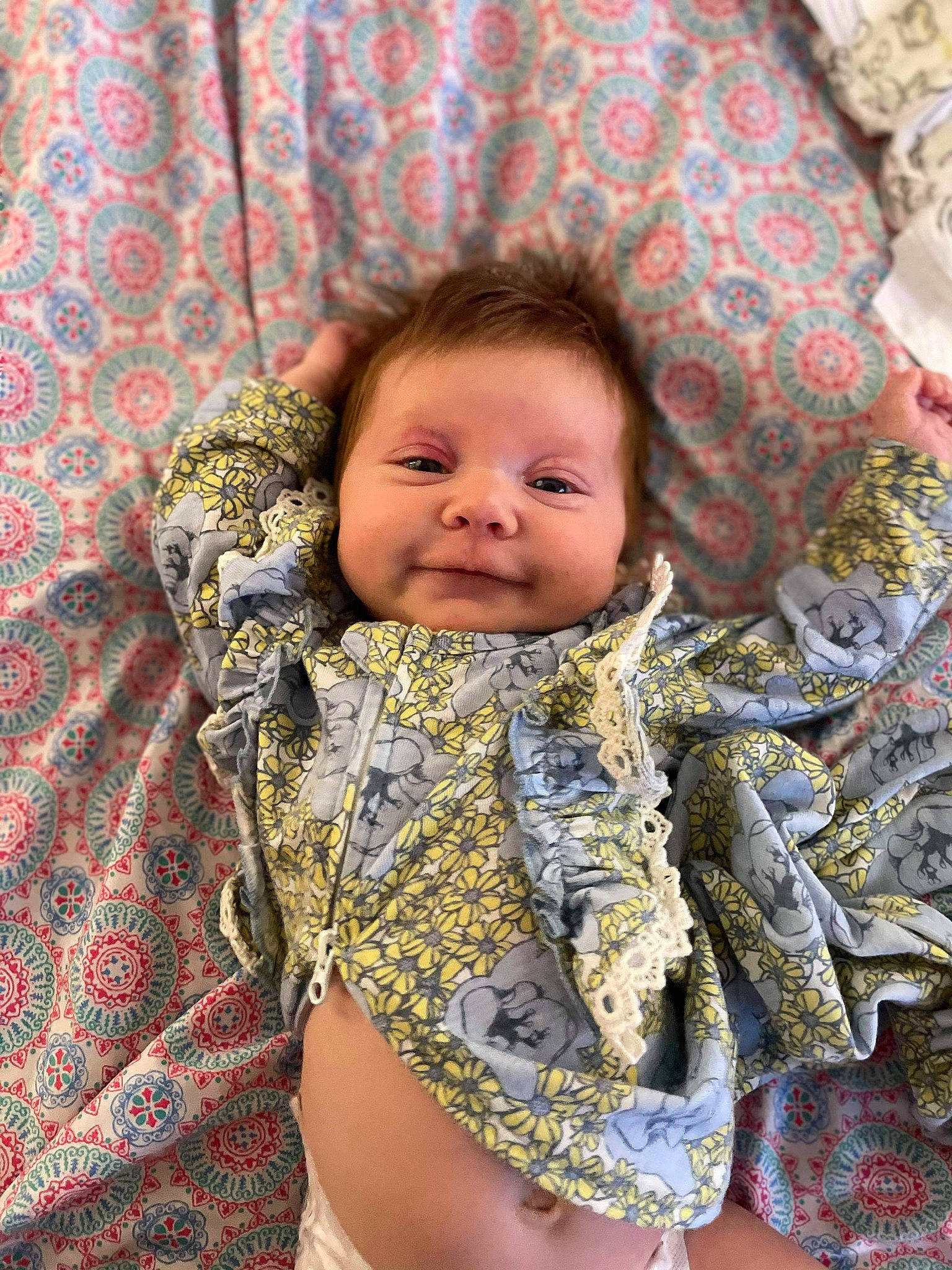 Aniyah is registered to the contest to win money with this photo: baby, child, design, pattern, person, toddler