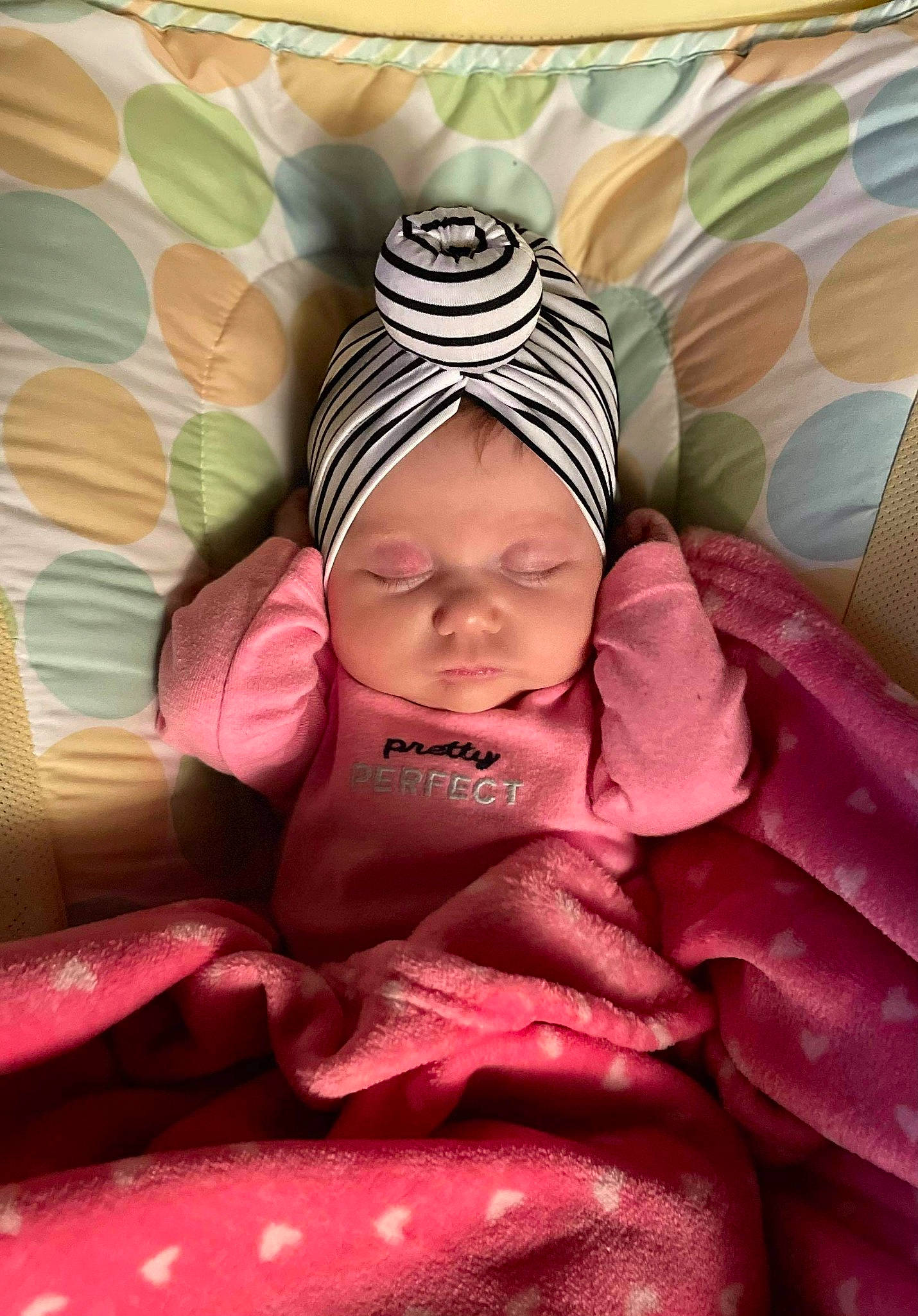 Aniyah joined the competition — help win amazing prizes! baby, child, headgear, headwear, person, pink, toddler