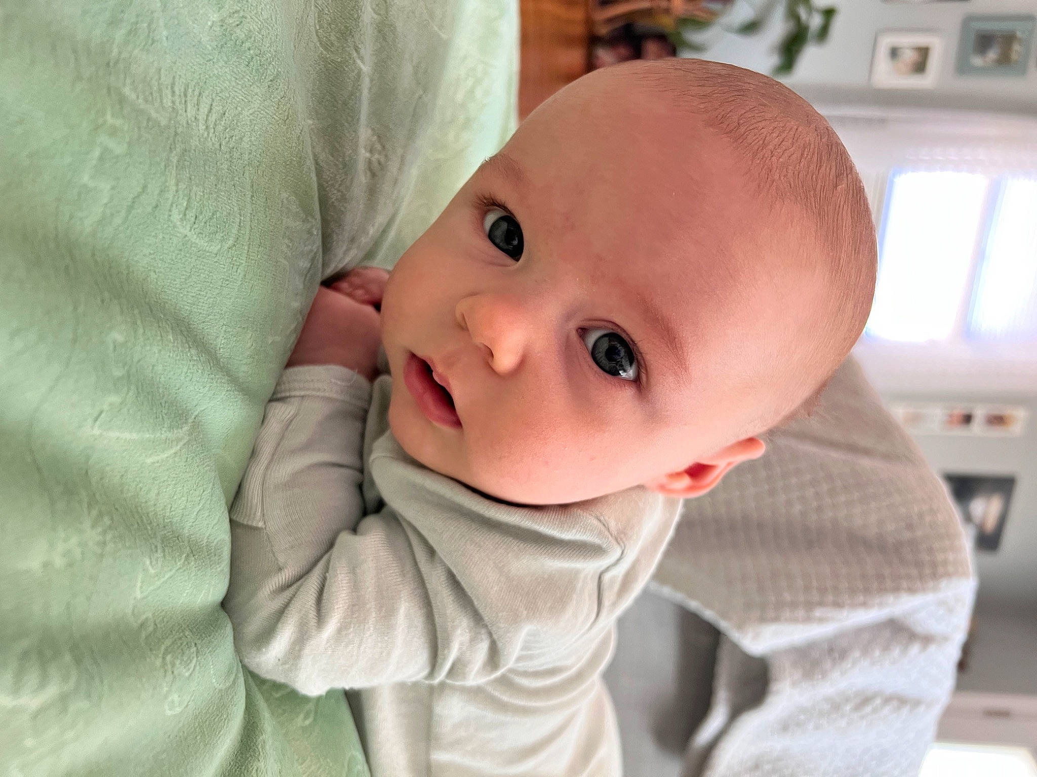 Marshall joined the competition — help win amazing prizes! baby, baby_toddler_clothing, cheek, child, comfort, eyelash, happy, linens, lip, nose, person, room, skin, sleeve, smile, toddler