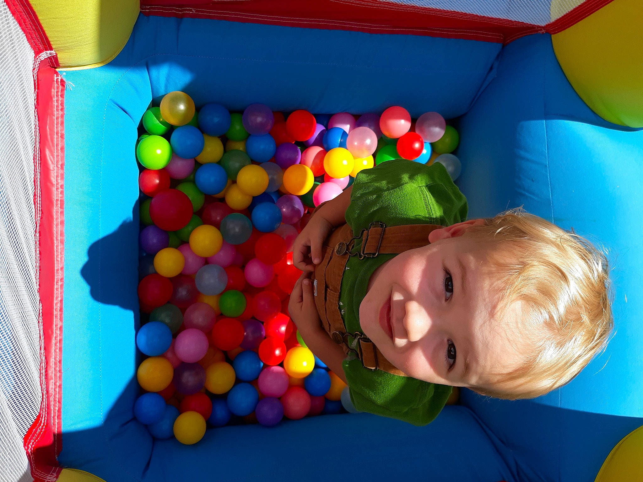 Oakley joined the competition — help win amazing prizes! baby, baby_playing_with_toys, baby_toys, ball, ball_pit, child, event, fun, happy, joy, leisure, party, person, play, play_yard, playground, product, recreation, room, smile