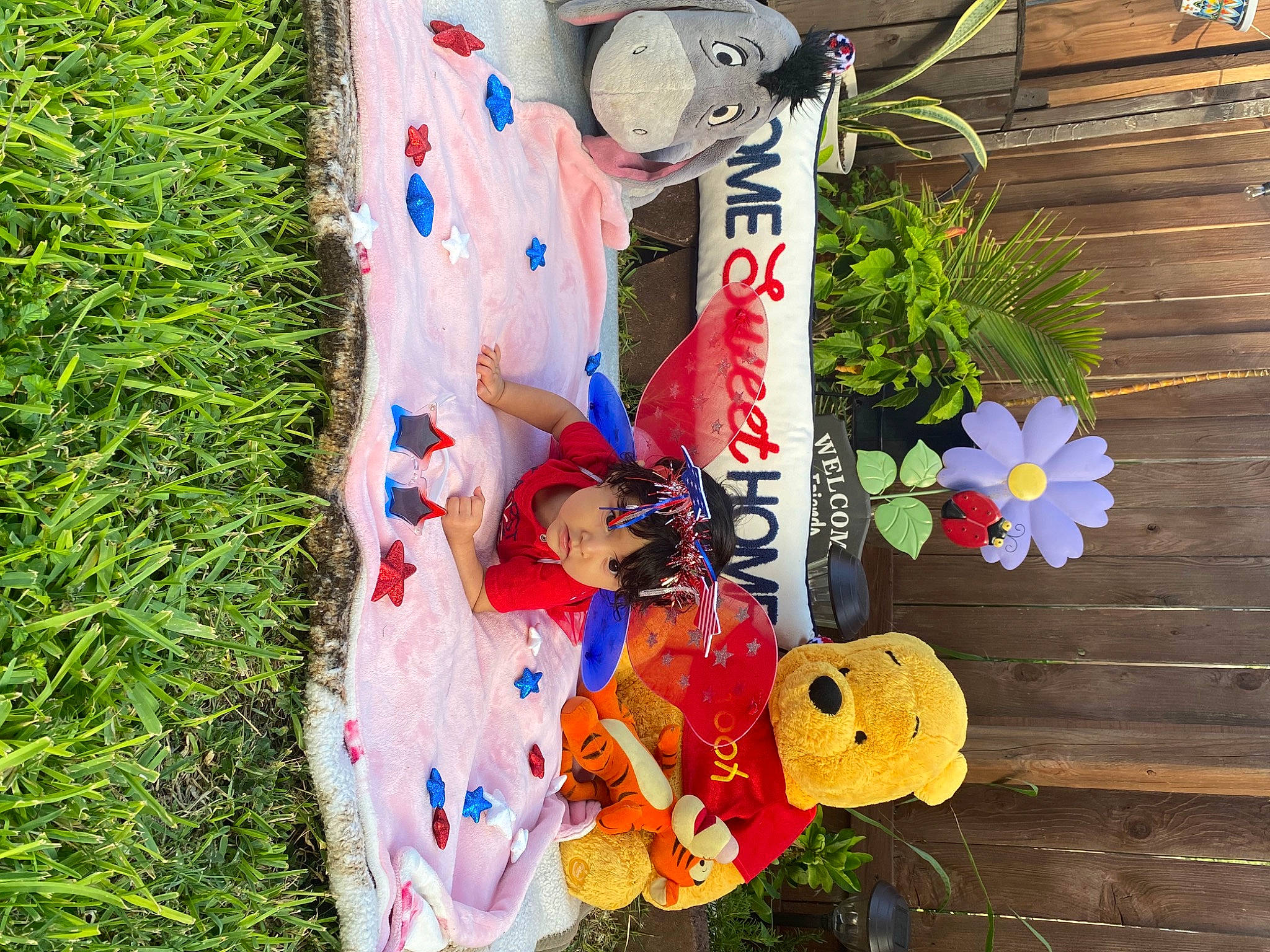 Madison joined the competition — help win amazing prizes! art, carmine, child, cut_flowers, event, flower, grass, happy, lawn_ornament, leisure, pattern, person, petal, plant, plastic, recreation, toy, tree, visual_arts, wildflower