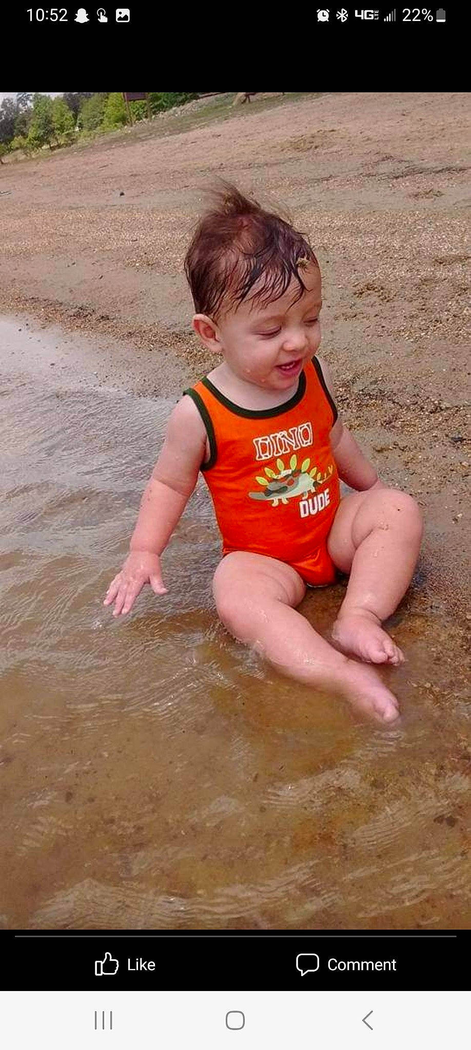 Christopher Jr. joined the competition — help win amazing prizes! barefoot, bathing, beach, chest, child, foot, fun, happy, human_body, leg, leisure, people_in_nature, people_on_beach, person, puddle, recreation, sitting, smile, thigh, toddler