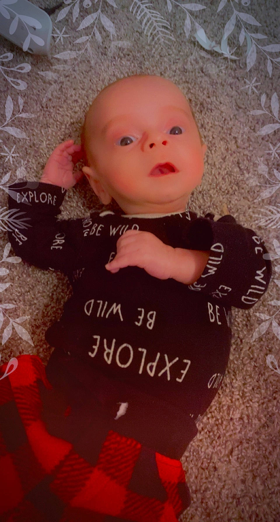 Emerson is registered to the contest to win money with this photo: art, baby, baby_toddler_clothing, blond, book_cover, cheek, child, flooring, font, happy, lip, magenta, pattern, person, photo_caption, pink, portrait_photography, sitting, sleeve, toddler