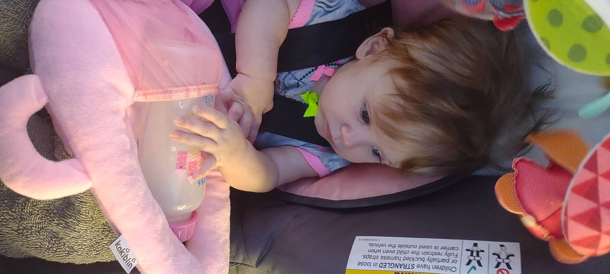 Haisley is registered to the contest to win money with this photo: baby, baby_toddler_clothing, cheek, child, fun, gesture, hairstyle, happy, head, human_body, iris, mammal, mouth, nail, person, pink, skin, summer, t_shirt, toddler