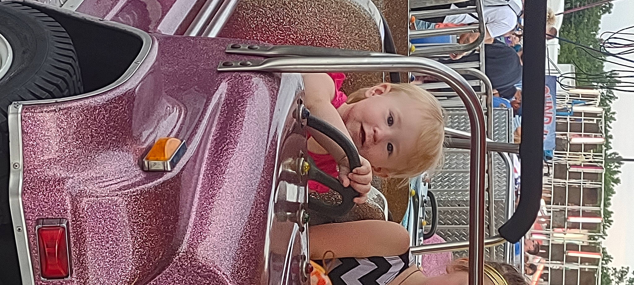 Remi joined the competition — help win amazing prizes! auto_part, automotive_design, automotive_exterior, automotive_lighting, baby, baby_carriage, baby_products, child, classic_car, fun, hood, kitchen_utensil, magenta, motor_vehicle, person, personal_luxury_car, spoon, steering_wheel, tableware, toddler