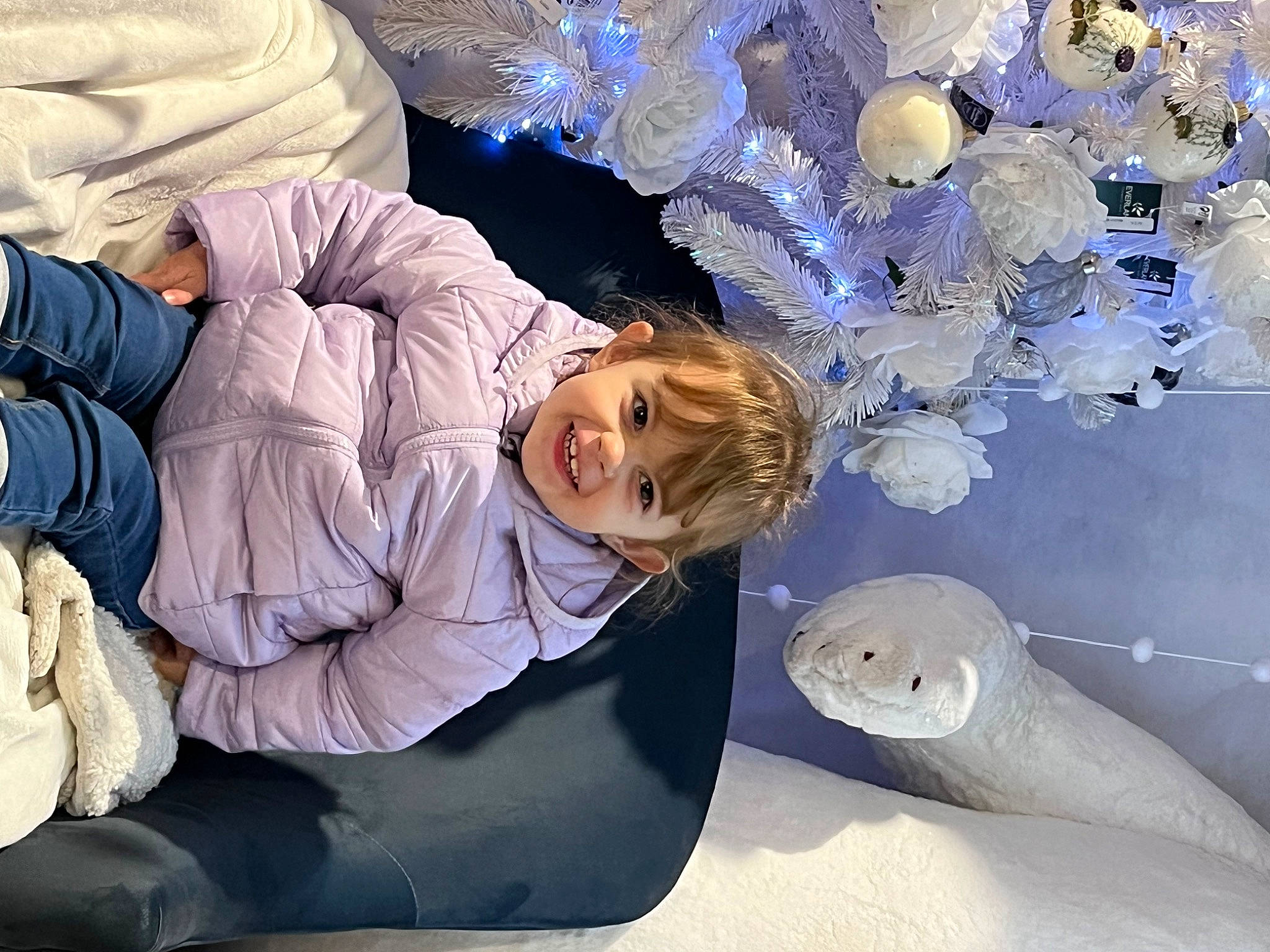 Serena a rejoint le concours — aidez-le/la à gagner de superbes lots ! beauty, child, christmas_decoration, christmas_ornament, comfort, electric_blue, freezing, fun, glass, happy, joy, leisure, ornament, person, plant, purple, room, sitting, textile, toddler