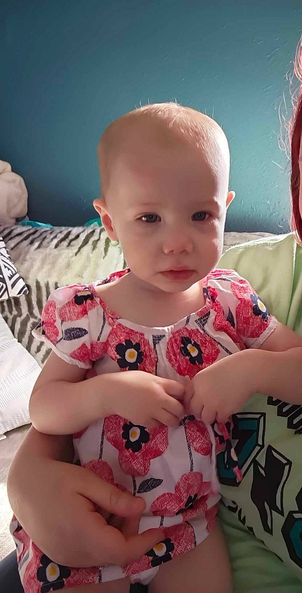 Renesmee joined the competition — help win amazing prizes! arm, baby, baby_toddler_clothing, cheek, chin, eye, hairstyle, happy, human_body, iris, lip, mouth, neck, nose, person, pink, skin, sleeve, standing, stomach