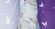Leonard Thomas joined the competition — help win amazing prizes! baby, bed, bedding, bedroom, blanket, butterflies, cozy, cute, face, fantasy, hat, indoors, infant, pajamas, peaceful, portrait, resting, sleeping, soft_lighting, sparkles