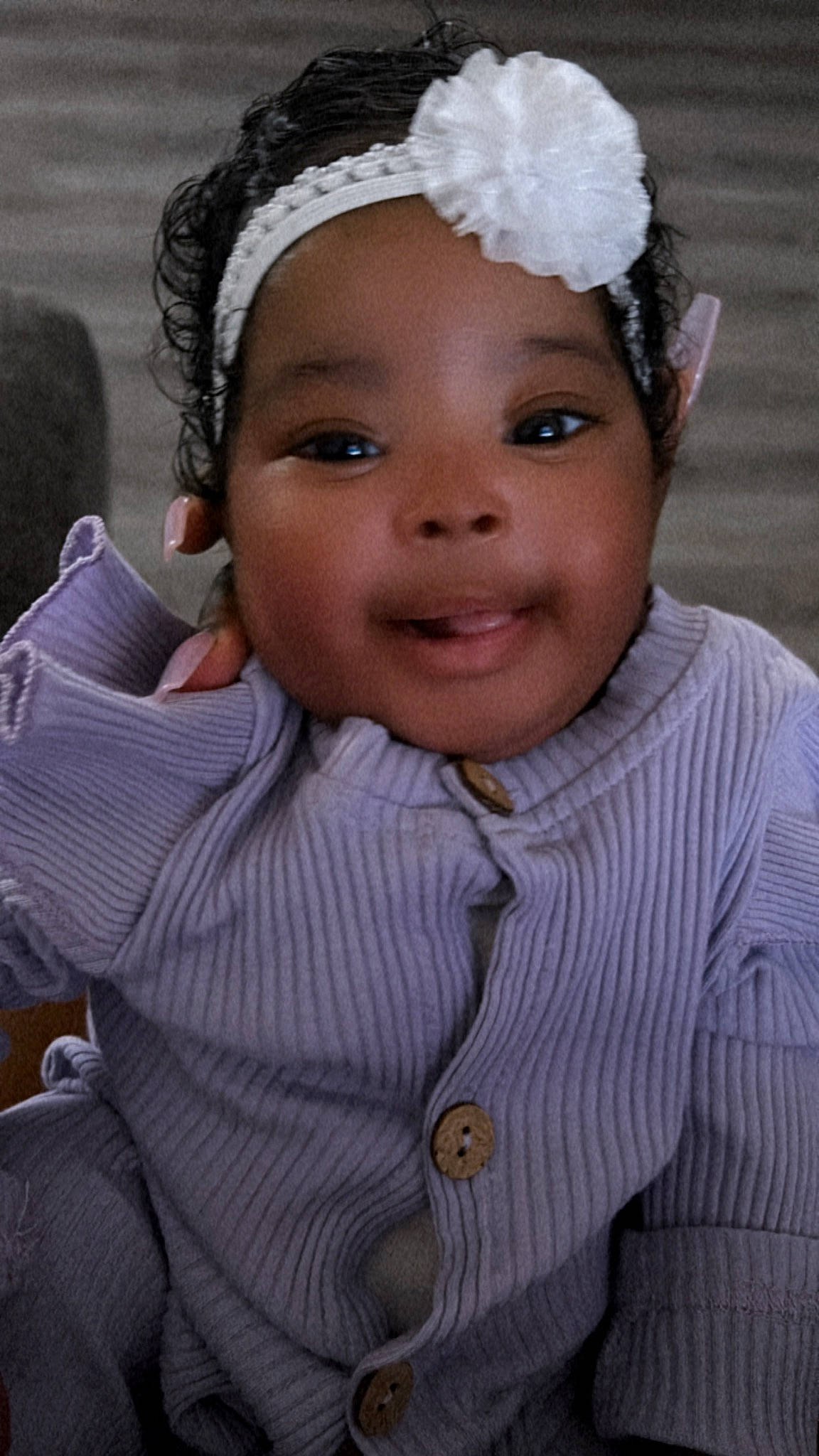 Jalaya is registered to the contest to win money with this photo: cheek, chin, clothing, eye, eyebrow, hair, hairstyle, happy, head, headgear, headwear, iris, lip, nose, organ, outerwear, person, pink, skin, sleeve