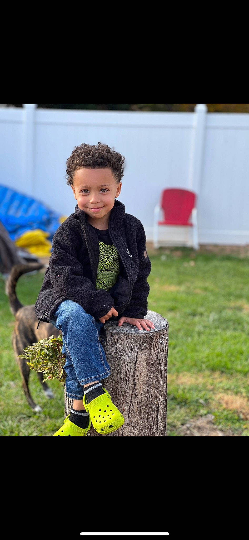 Keegan joined the competition — help win amazing prizes! boot, child, denim, electric_blue, flash_photography, fun, grass, happy, joy, landscape, leisure, people_in_nature, person, play, portrait_photography, recreation, sitting, smile, soil, toddler