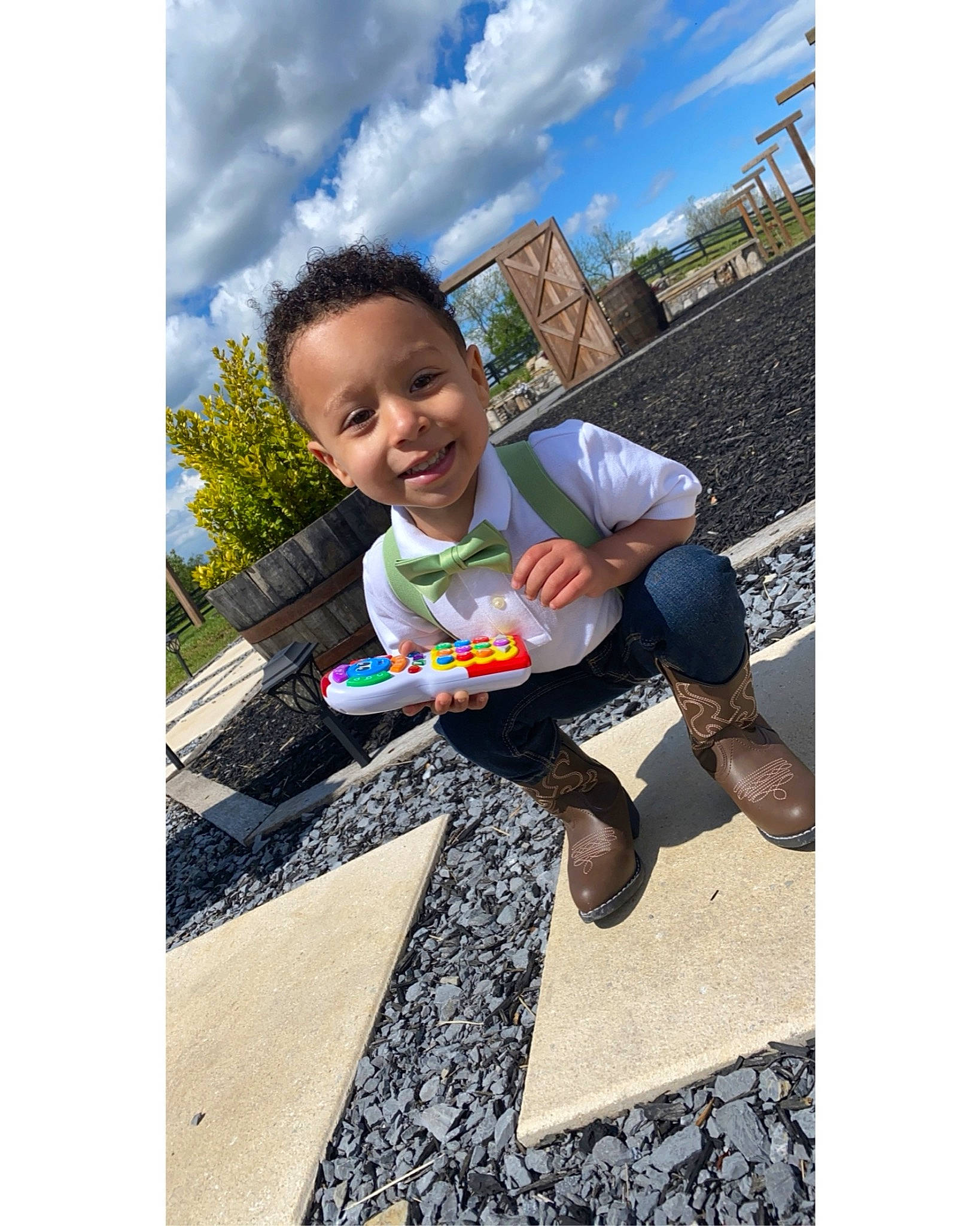 Legend joined the competition — help win amazing prizes! asphalt, cloud, denim, flooring, fun, grass, happy, joy, leisure, people_in_nature, person, recreation, shoe, sitting, sky, sleeve, smile, t_shirt, toddler, travel