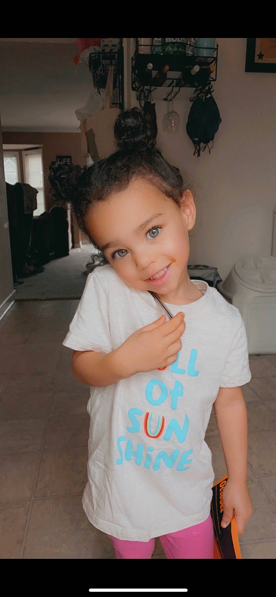 Braelyn is registered to the contest to win money with this photo: arm, baby_toddler_clothing, cheek, chin, elbow, eye, flash_photography, hair, hairstyle, happy, head, iris, joy, neck, nose, person, picture_frame, shoulder, sleeve, smile