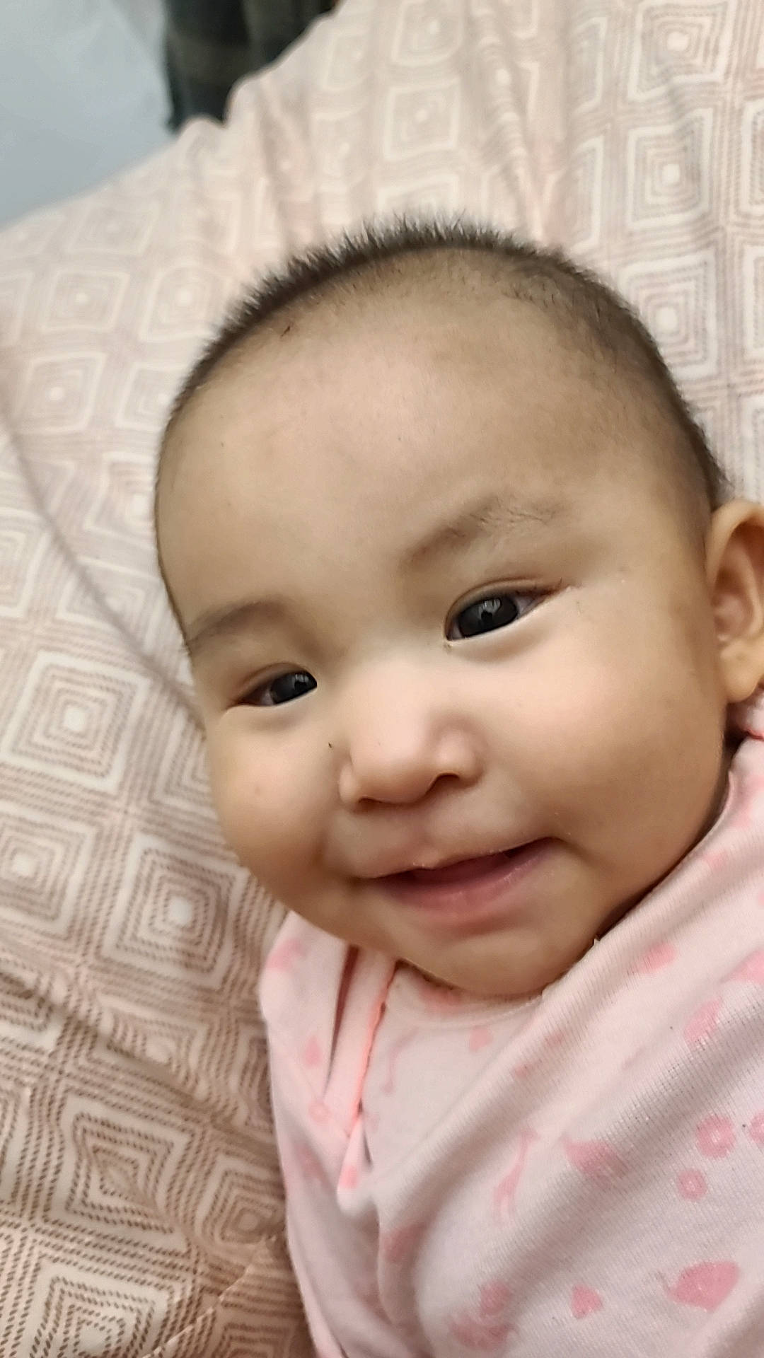 Isabella Faith is registered to the contest to win money with this photo: baby, baby_toddler_clothing, cheek, child, chin, comfort, ear, eyebrow, eyelash, face, hairstyle, happy, iris, joy, lip, nose, person, skin, sleeve, smile