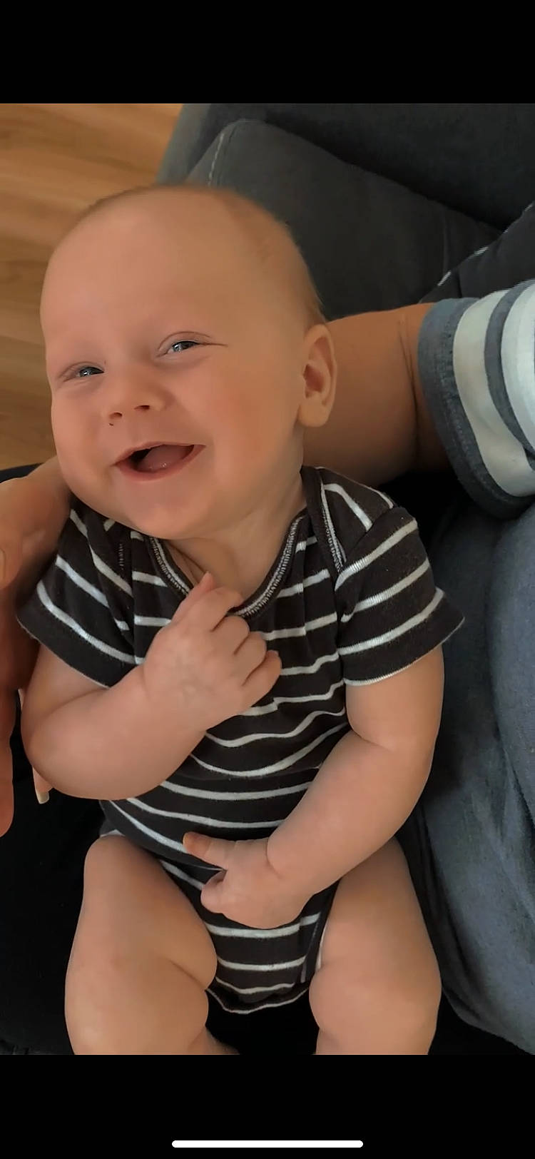 Kamryn joined the competition — help win amazing prizes! arm, baby_toddler_clothing, cheek, facial_expression, gesture, hand, happy, human_body, iris, joint, leg, lip, mouth, muscle, neck, nose, person, skin, sleeve, smile