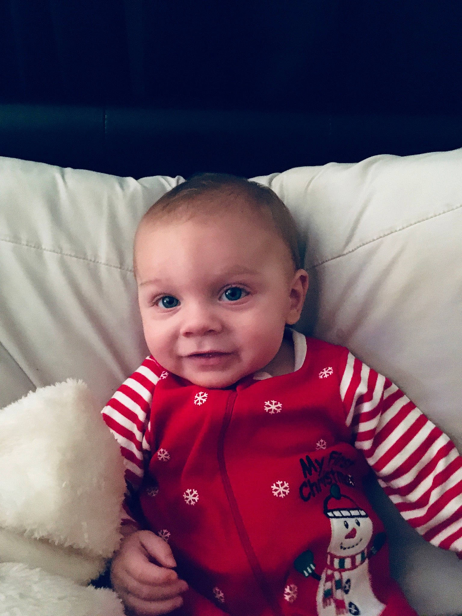 Kain is registered to the contest to win money with this photo: baby, baby_toddler_clothing, cheek, comfort, cool, face, facial_expression, flash_photography, happy, head, iris, lip, mammal, person, product, skin, sleeve, smile, textile, toddler