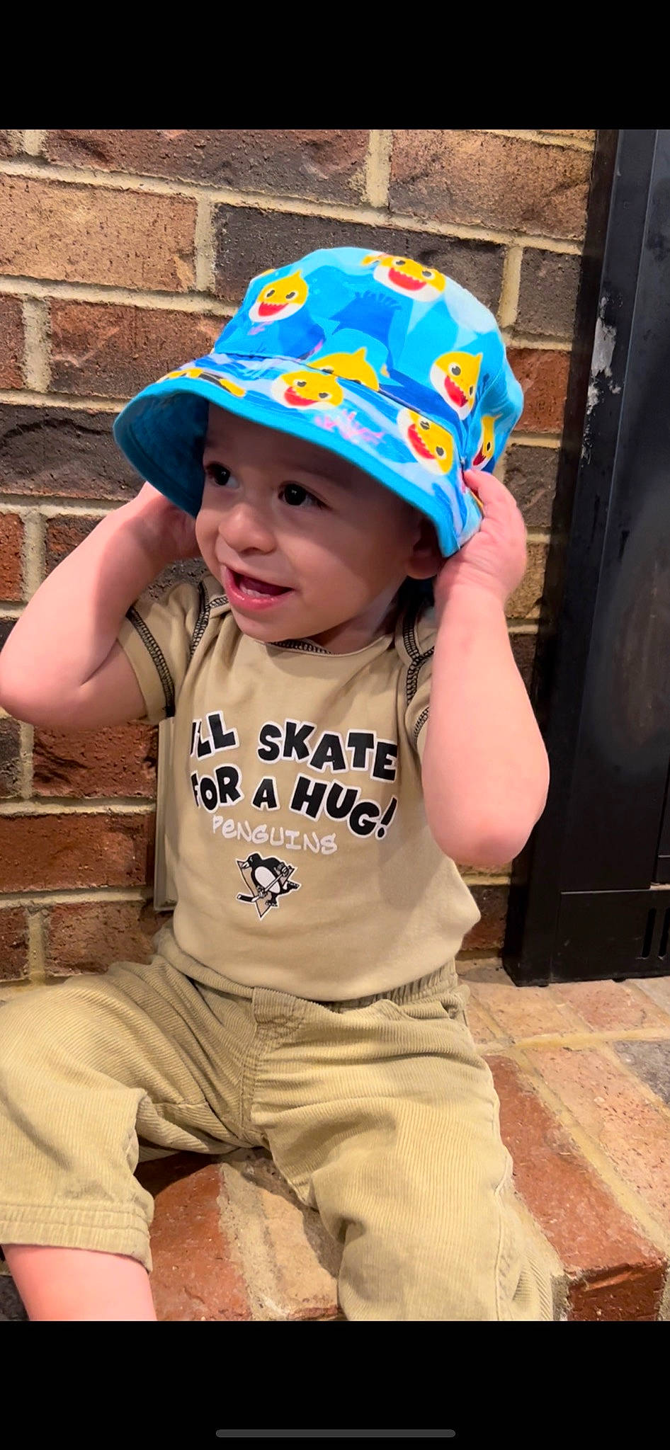 Jasiah is registered to the contest to win money with this photo: baby, baby_toddler_clothing, baseball_cap, cap, child, clothing, cool, costume_hat, face, facial_expression, fun, happy, hat, headgear, headwear, person, plant, sleeve, smile, sun_hat