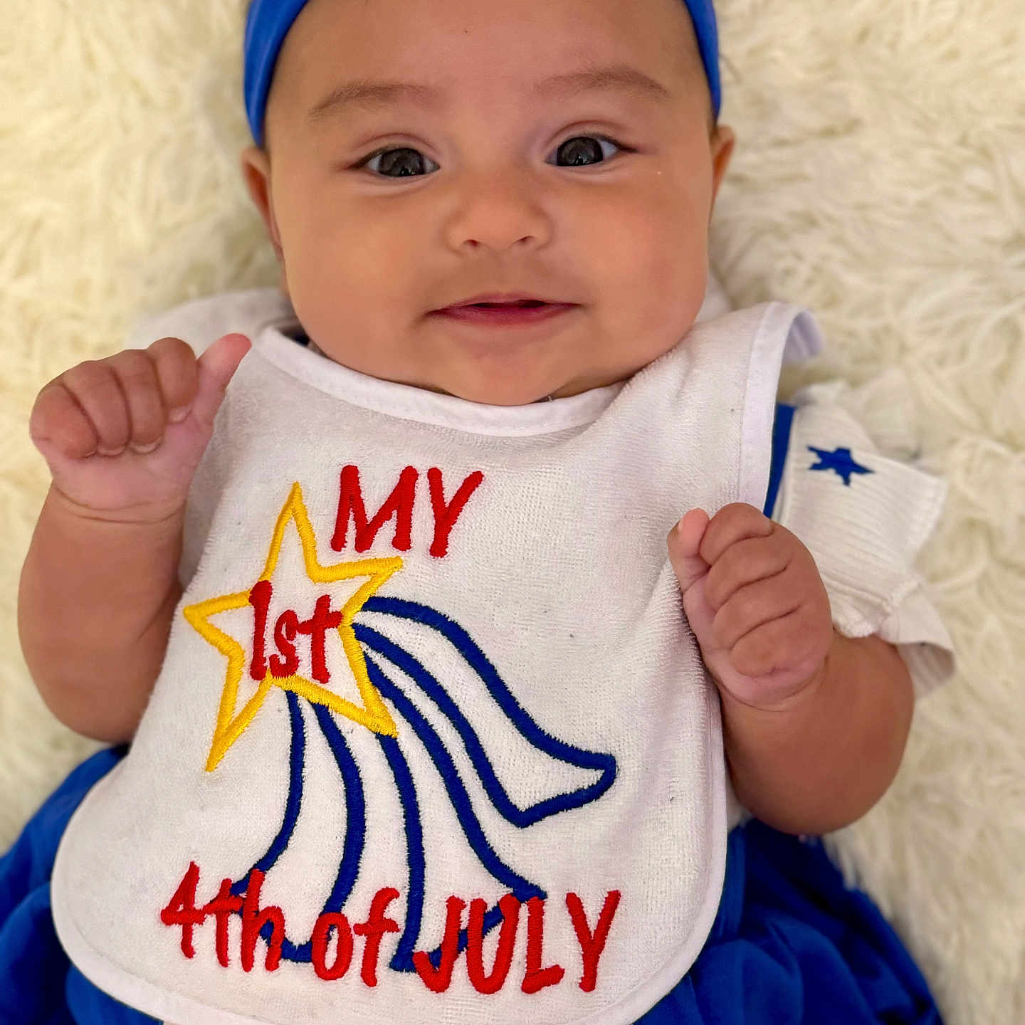 Alice joined the competition — help win amazing prizes! accessories, applique, baby, bib, bodypart, bonnet, clothing, dress, embroidery, face, finger, hand, hat, head, headband, newborn, pattern, person, photography, portrait