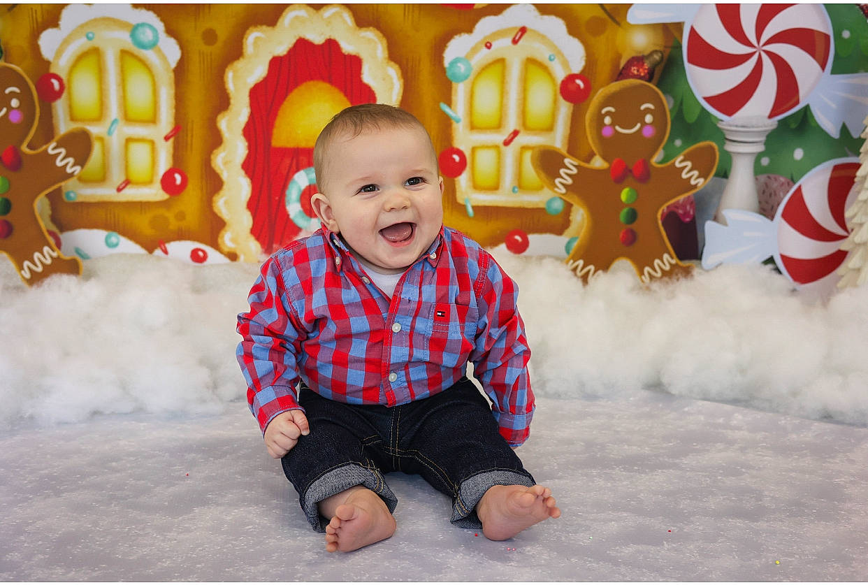 Leo joined the competition — help win amazing prizes! art, baby, baby_laughing, baby_toddler_clothing, child, event, facial_expression, fun, happy, holiday, laugh, leisure, pattern, person, play, sitting, sleeve, smile, toddler, tree