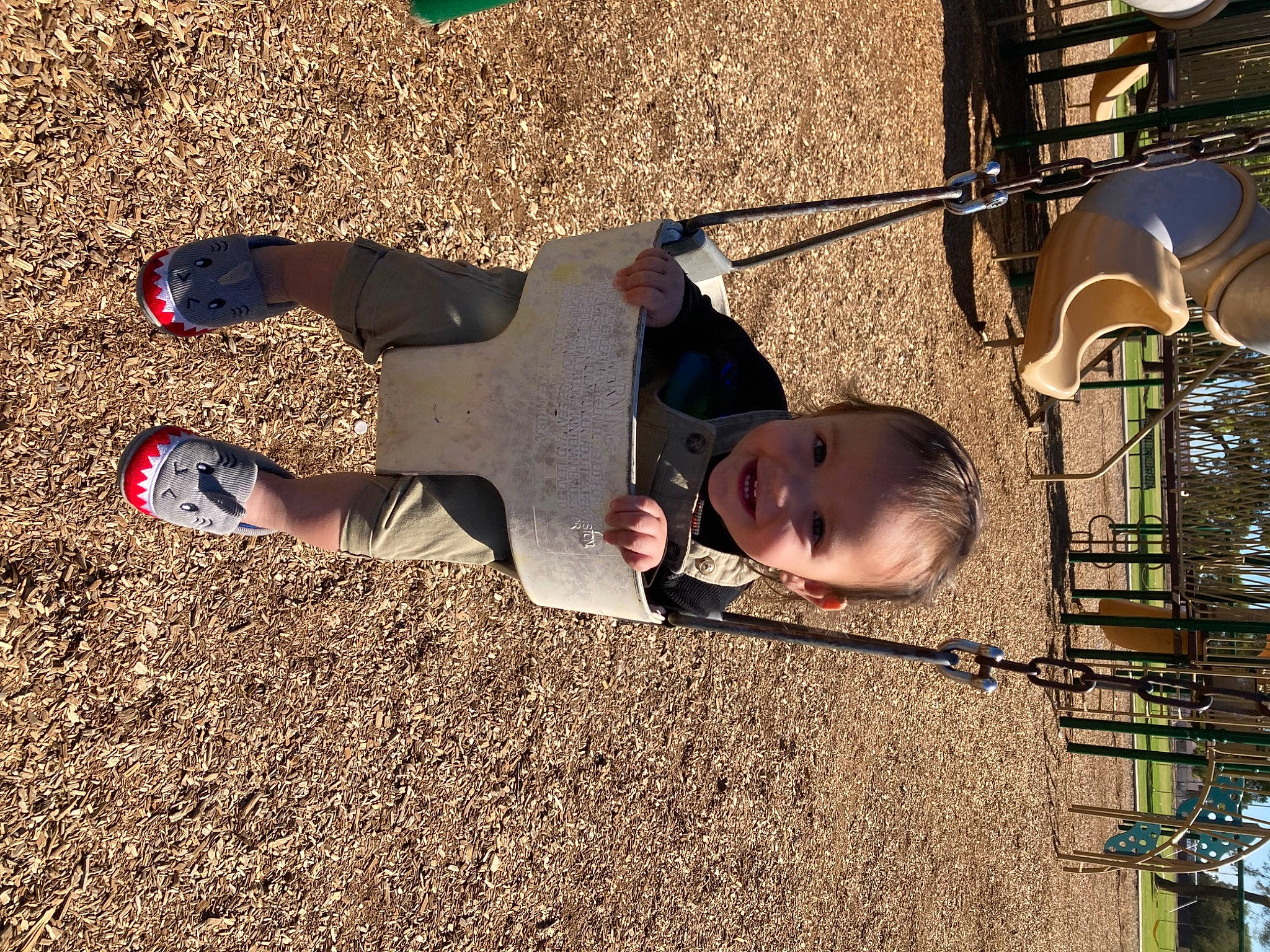 Jeremiah joined the competition — help win amazing prizes! child, city, eyewear, fun, grass, happy, human_leg, joy, landscape, leisure, outdoor_play_equipment, people_in_nature, person, playground, recreation, shadow, soil, sunglasses, toddler, tree