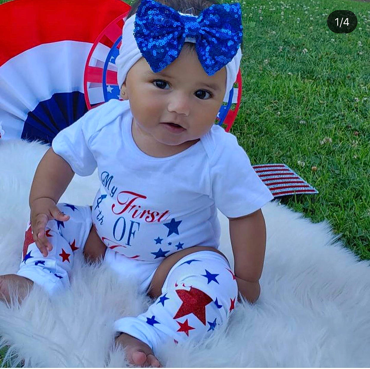 Aleah is registered to the contest to win money with this photo: baby, baby_bloomers, baby_products, baby_toddler_clothing, blue, child, clothing, costume, costume_accessory, costume_hat, fashion_accessory, hair_accessory, happy, head, headband, headgear, headpiece, person, product, smile
