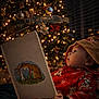 Ian is registered to the contest to win money with this photo: baby, bedtime, child, christmas_tree, cozy, cute, festive_clothing, hat, holiday, holiday_decor, illustration, indoors, lights, pajamas, portrait, reading, reindeer, seasonal, storybook, warm_lighting