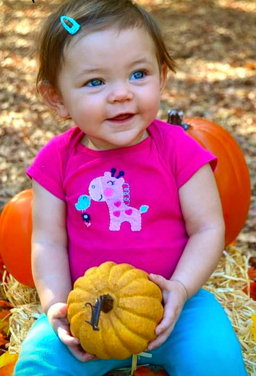 Kaylen is registered to the contest to win money with this photo: _and_melon_family, _gourd, baby, calabaza, child, cucumber, cucurbita, fruit, gourd, joy, orange, person, plant, play, pumpkin, smile, squash, toddler, vegetable, winter_squash