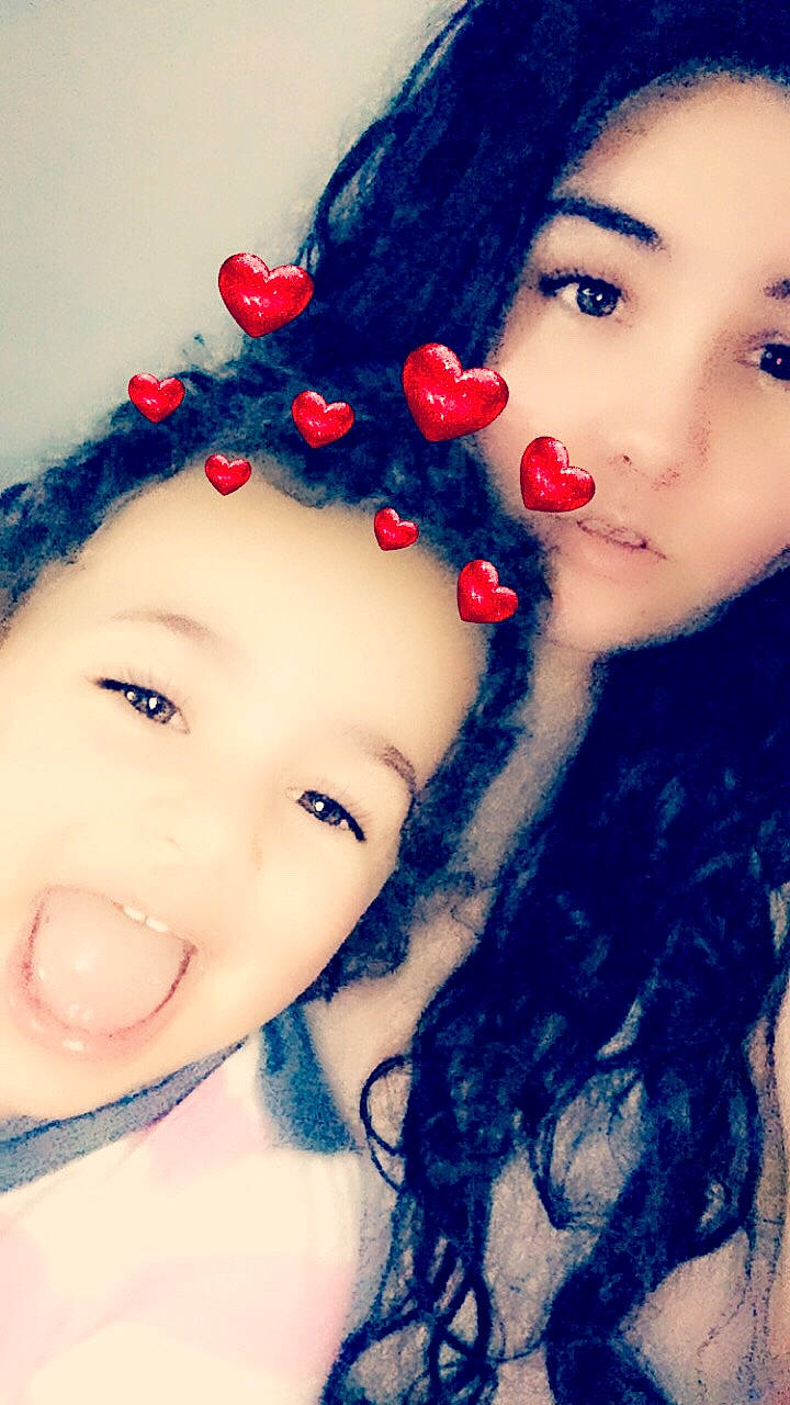 Santana joined the competition — help win amazing prizes! beauty, blue, cheek, child, chin, close_up, ear, eye, eyebrow, eyelash, face, forehead, hair, head, lip, mouth, nose, person, red, selfie